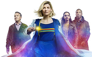 Teaser poster of the next season of British science fiction TV series `Doctor Who`